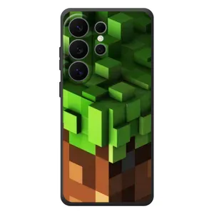 Чехол Майнкрафт на Samsung Galaxy S26 Ultra (AlphaPrint) Minecraft (текстура Майнкрафт)