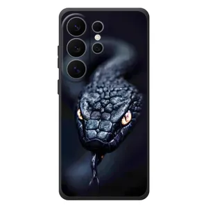 Чехол с картинкой «Хищники» для Samsung Galaxy S26 Ultra (Черная змея)