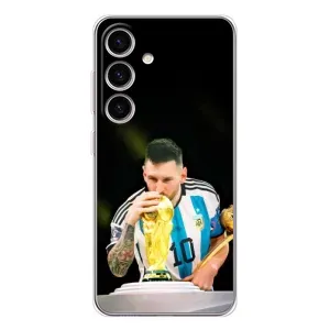 Чехлы для Samsung Galaxy S26 (Leo чемпион) (AlphaPrint) (Кубок Месси)