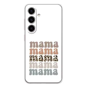 Чехлы для мамы на Samsung Galaxy S26 (Текстовый коллаж мама)