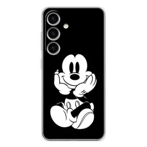 Эксклюзивный чехол для Samsung Galaxy S26 (AlphaPrint - Мультяшные) (Микки на черном)