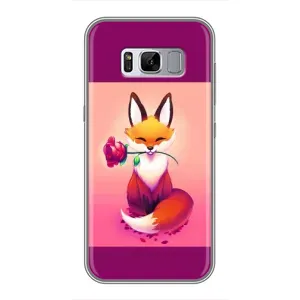 Чохли з картинкою Лисичка для Samsung Galaxy S8 Plus, G955 (VPrint) (Лиса з трояндою)
