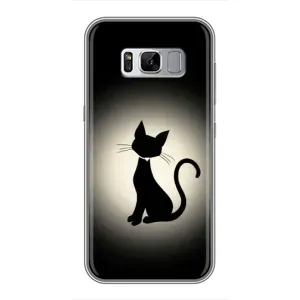 Чохол з принтом для Samsung Galaxy S8 Plus, G955 (AlphaPrint) Модні коти (Силует котика)