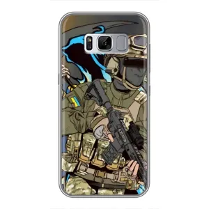 Чехлы с картинкой ЗСУ для Samsung Galaxy S8 Plus, G955 (AlphaPrint) (Воїн ЗСУ)