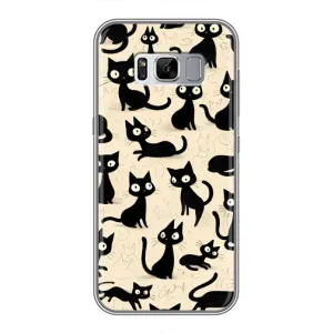 Чохол з малюнком кіт на Samsung Galaxy S8, G950 (Чорні коти)