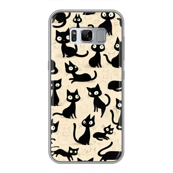 Чохол з принтом «Чорні коти» для Samsung Galaxy S8 (G950) Чохол з принтом «Чорні коти» для Samsung Galaxy S8 (G950)