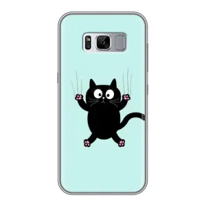 Чохол з принтом для Samsung Galaxy S8, G950 (AlphaPrint) Модні коти (Падаючий кіт)