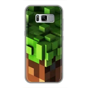 Чехол Майнкрафт на Samsung Galaxy S8, G950 (AlphaPrint) Minecraft (текстура Майнкрафт)