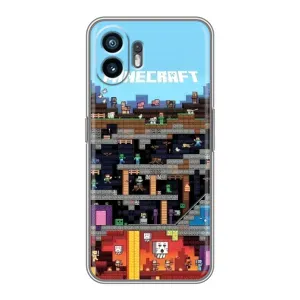 Чехол Майнкрафт на Samsung Galaxy XCover7 Pro (AlphaPrint) Minecraft (фон Minecraft)