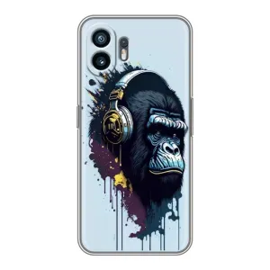 Чохол з Мавпами Samsung Galaxy XCover7 Pro - (AlphaPrint) (Горила в навушниках)