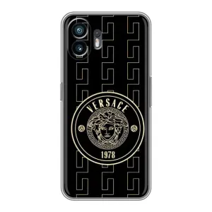Чехлы VERSACE для Самсунг Галакси ИксКовер7 Про (PREMIUMPrint) (Лого Версаче)