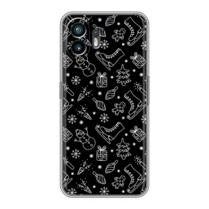 Новогодние, Праздничные Чехлы для Samsung Galaxy XCover7 Pro - 2024 год (Новогодний фон)
