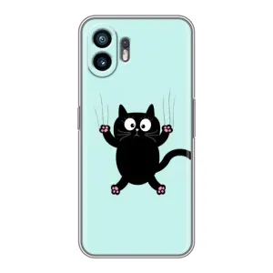 Чохол з принтом для Samsung Galaxy XCover7 Pro (AlphaPrint) Модні коти (Падаючий кіт)
