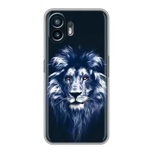 Чохол з картинкою ЛЕВ для Samsung Galaxy XCover7 Pro (VPrint) (Синій Лев)