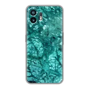 Мраморный чехол на Samsung Galaxy XCover7 Pro (VPrint) (Зеленый мрамор)