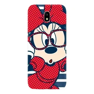 Эксклюзивный чехол для Samsung Galaxy J5 2017, (J530F европейская версия) (AlphaPrint - Мультяшные) (Маус в очках)