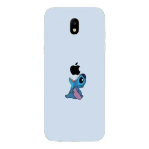 Чехол с принтом Стич на Samsung Galaxy J5 2017 (J530F EU) (Stitch apple)