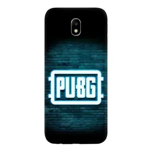 Чехол PUBG для Самсунг Джи7 2017, Джи7 Европейская версия (AlphaPrint) (Лого PUBG)