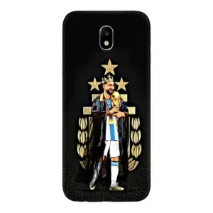 Чехлы для Samsung Galaxy J7 2017 (J730F европейская версия) (Leo чемпион) (AlphaPrint) (Месси Король)