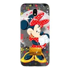 Чехол Disney Mouse Samsung Galaxy J7 2017 (J730F европейская версия) (PREMIUMPrint) (Minni с бантиком)