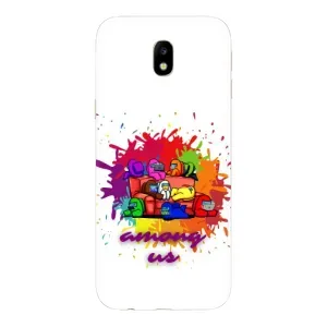 Чохли Амонг Ас для Samsung Galaxy J7 2017 (J730F европейская версия) (AlphaPrint) (Яскравий АмонгАс)
