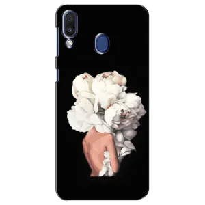Чехлы (ART) Цветы на Samsung Galaxy M20 (M205) (VPrint) (Білі квіти)