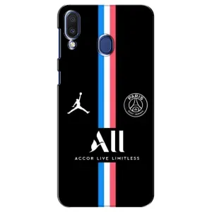 Чохли PSG для Samsung Galaxy M20 (M205) (AlphaPrint) (футболка ПСЖ)