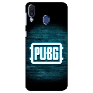 Чехол PUBG для Самсунг М20 (AlphaPrint) (Лого PUBG)