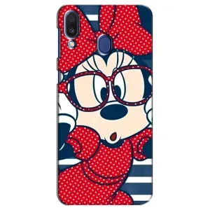 Эксклюзивный чехол для Samsung Galaxy M20 (M205) (AlphaPrint - Мультяшные) (Маус в очках)
