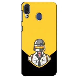 Чехол PUBG для Самсунг М20 (AlphaPrint) (Пабг в шлеме)