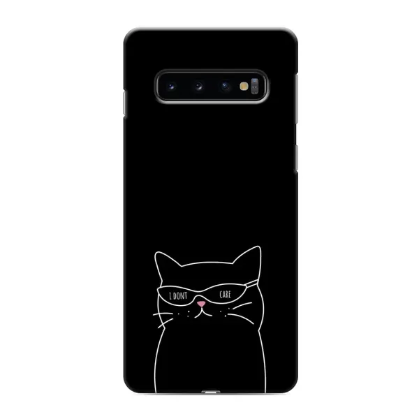 Чохол з принтом «Байдужий кіт» для Samsung Galaxy S10e