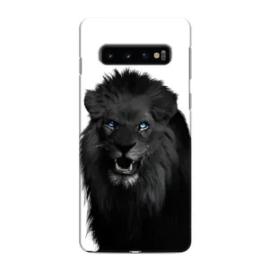 Чохли з картинкою животних Samsung Galaxy S10e (Чорний ЛЕВ)