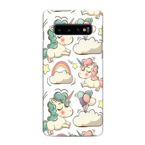 Чехол для Самсунг С10е - (Единорожки - Новинки) (AlphaPrint) (Единорожки)