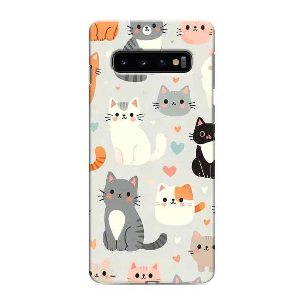 Чохол з принтом «Колаж котів» для Samsung Galaxy S10e