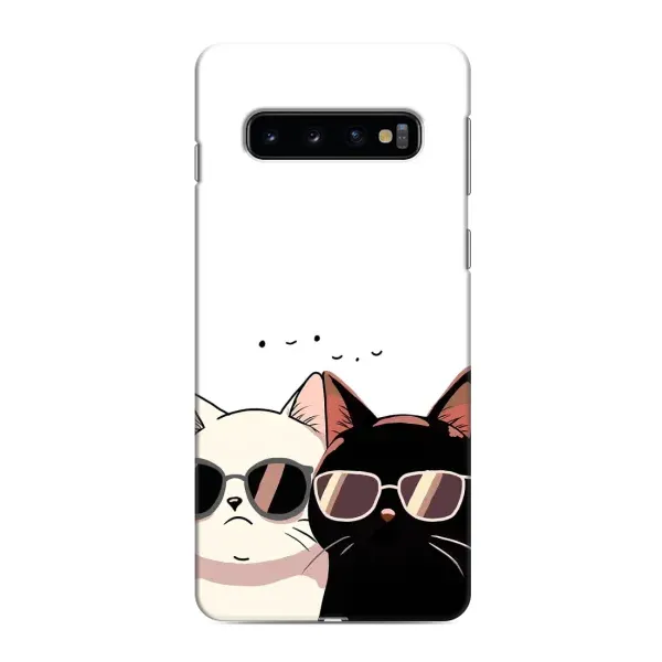 Чохол з принтом «Коти в окулярах» для Samsung Galaxy S10e