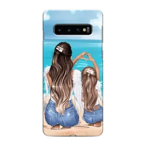 Чохол з друком для Samsung Galaxy S10e - (Мама з дитинкою) (AlphaPrint) (Мама з донькою)