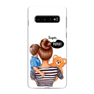Чохол з друком для Samsung Galaxy S10e - (Мама з дитинкою) (AlphaPrint) (Мама з синочком)