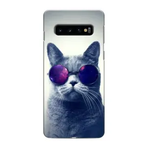 Чохол з принтом для Samsung Galaxy S10e (AlphaPrint) Модні коти (Стильний кіт)