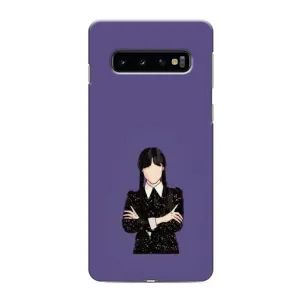 Чохли Венсдей на Samsung Galaxy S10e Уенсдей (AlphaPrint) (Венздей у чорному)