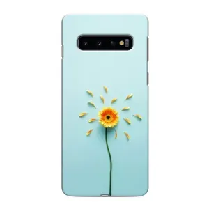 Чехлы с Цветами для Samsung Galaxy S10e (VPrint) (Желтый цветок)