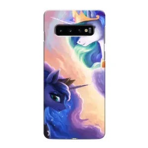 Чехол для Самсунг С10 Плюс - (Единорожки - Новинки) (AlphaPrint) (Единорожки)