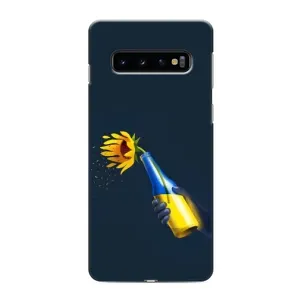Чехол для Патриота Украины Samsung Galaxy s10 Plus - (AlphaPrint) (Коктейль молотова)