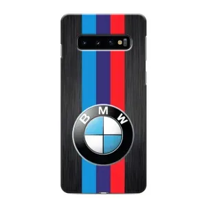 Чехол для Самсунг С10 Плюс - с принтом БМВ (AlphaPrint) (Лого BMW)