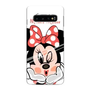 Эксклюзивный чехол для Samsung Galaxy S10 (AlphaPrint - Мультяшные) (Маус Минни)