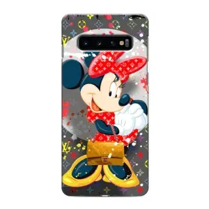 Чехол Disney Mouse Samsung Galaxy S10 (PREMIUMPrint) (Minni с бантиком)