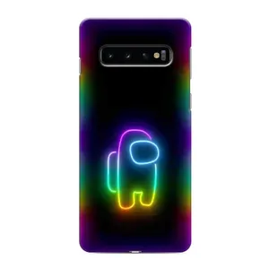 Чехол Амонг Ас для Samsung Galaxy S10 (AlphaPrint) (Яркий скин)