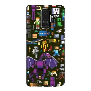 Чехол Майнкрафт на Samsung Galaxy S9 Plus G965 (AlphaPrint) Minecraft (Коллаж Майнкрафт)