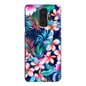 Чехол для Самсунг Галакси S9 Плюс - с принтом (Дизайнерские) (AlphaPrint) (Красочные цветы)