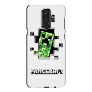 Чехол Майнкрафт на Samsung Galaxy S9 Plus G965 (AlphaPrint) Minecraft (крипер Майнкрафт)