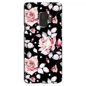 Чехлы с Цветами для Samsung Galaxy S9, G960 (VPrint) (Цветочки на черном)